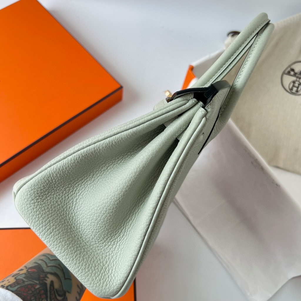 BIRKIN 25CM TAURILLON CLEMENCE 0W GRIS NEVE GHW