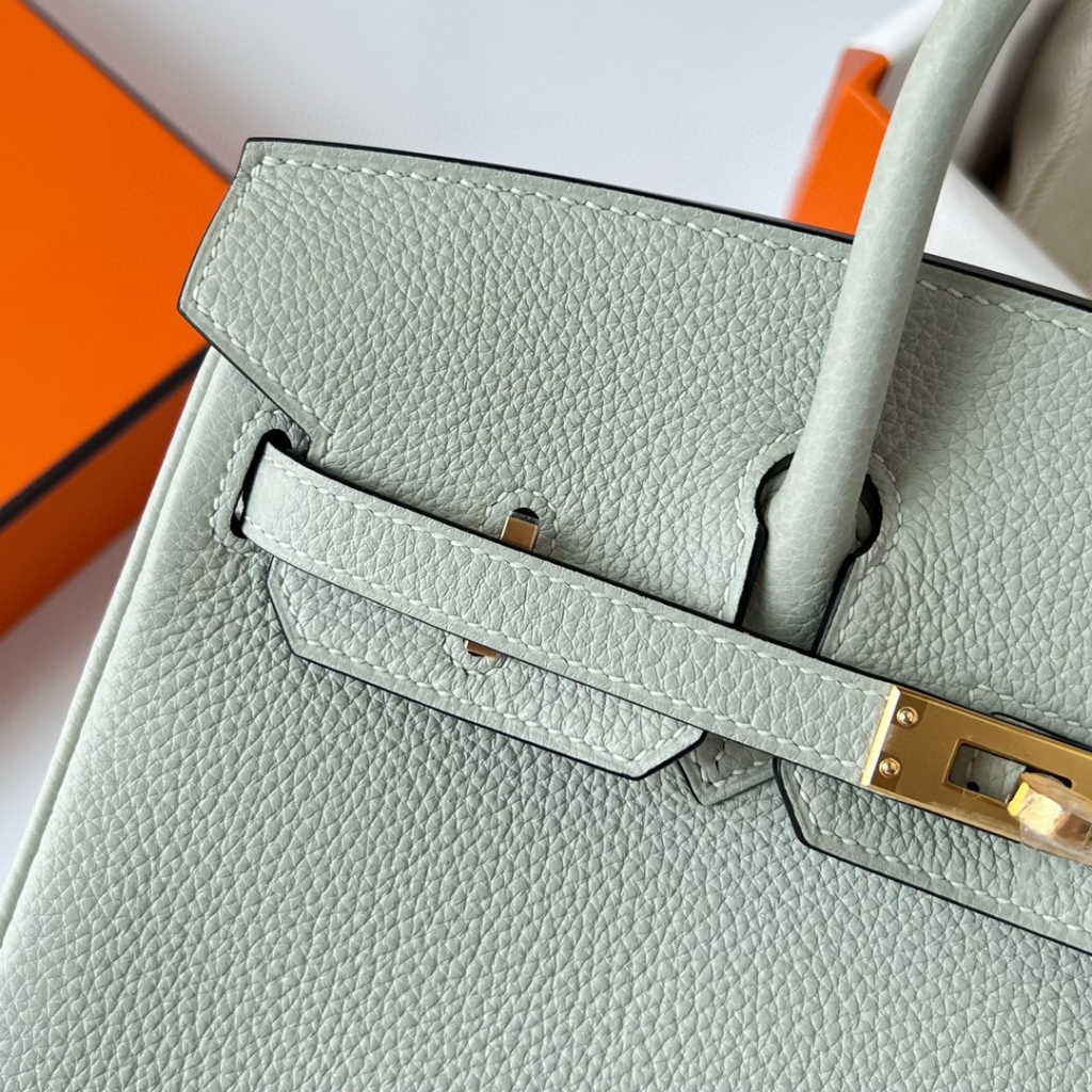 BIRKIN 25CM TAURILLON CLEMENCE 0W GRIS NEVE GHW