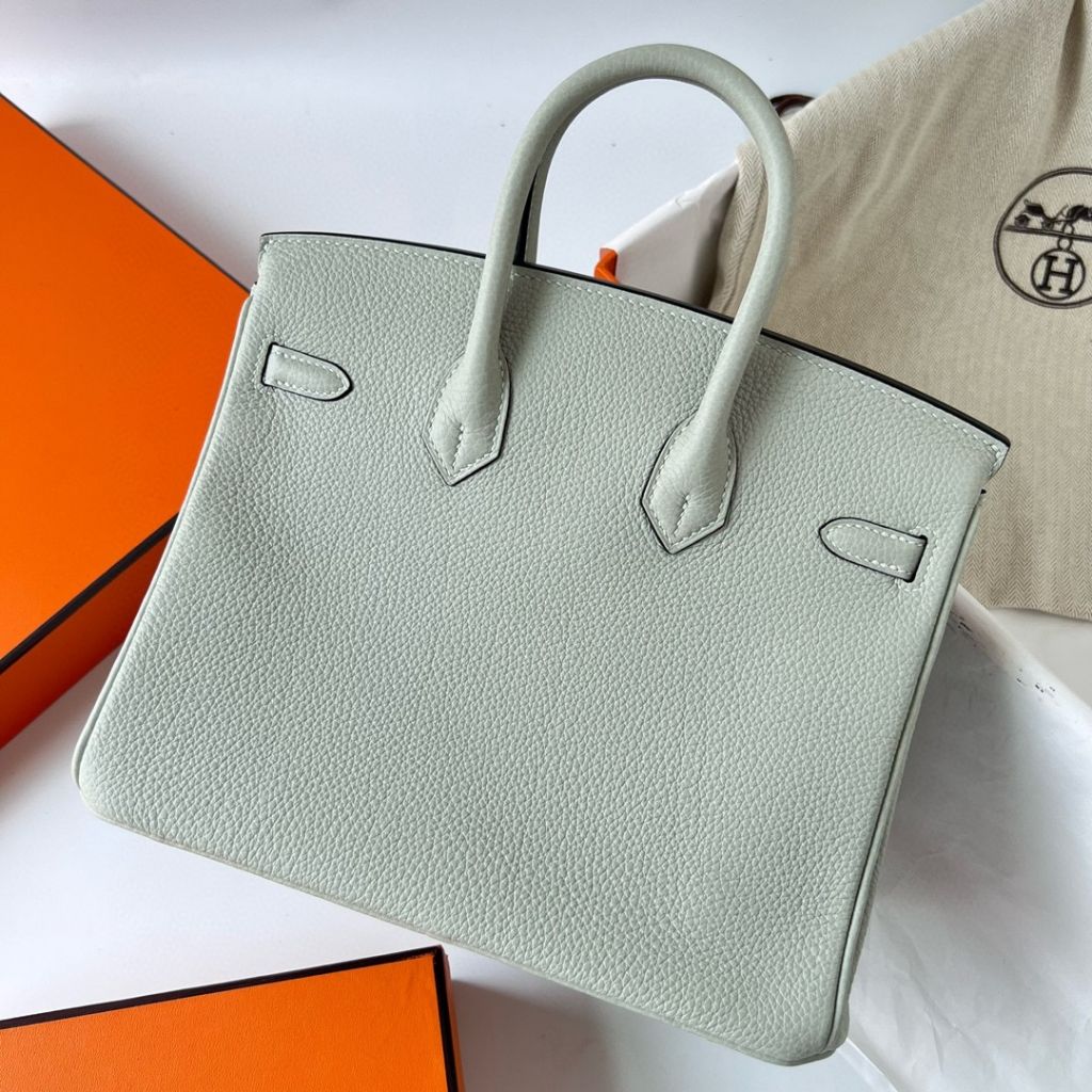 BIRKIN 25CM TAURILLON CLEMENCE 0W GRIS NEVE GHW