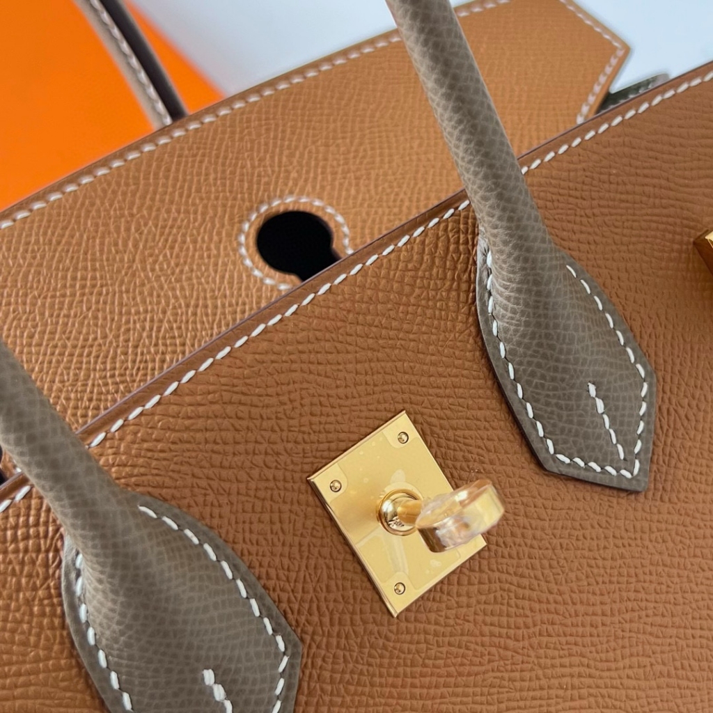 BIRKIN 25CM SELLIER EPSOM 37 GOLD/18 ETOUPE GHW BIRKIN 25CM SELLIER EPSOM 37 GOLD/18 ETOUPE GHW