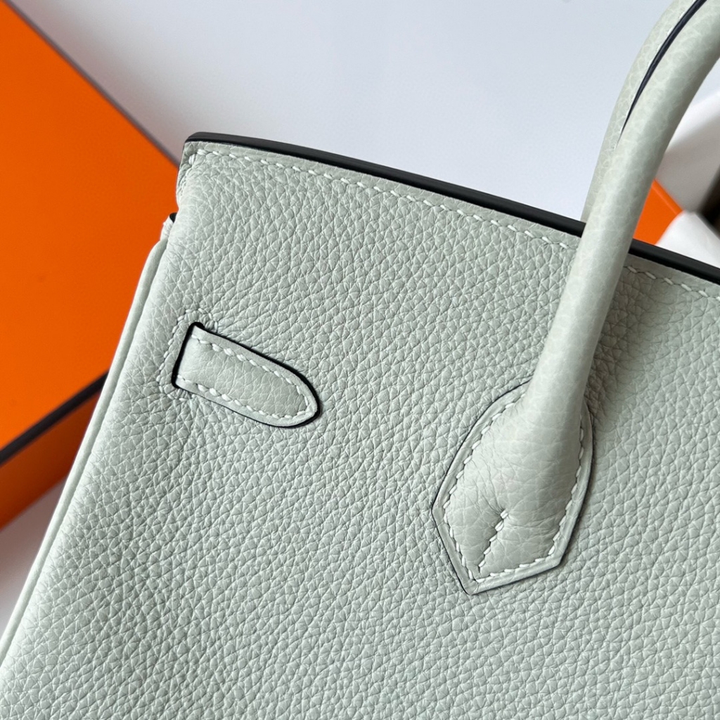BIRKIN 25CM TAURILLON CLEMENCE 0W GRIS NEVE GHW