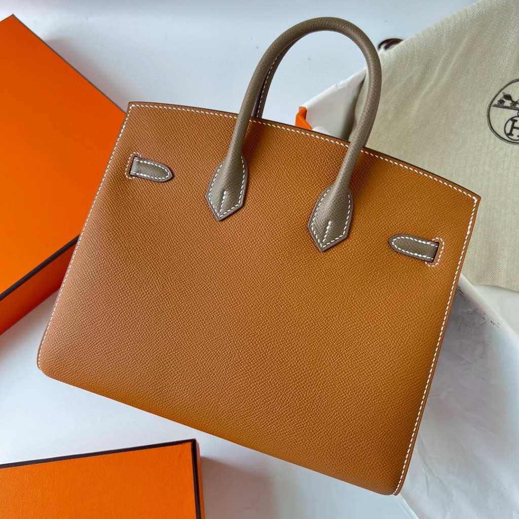 BIRKIN 25CM SELLIER EPSOM 37 GOLD/18 ETOUPE GHW BIRKIN 25CM SELLIER EPSOM 37 GOLD/18 ETOUPE GHW