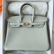 BIRKIN 25CM TAURILLON CLEMENCE 0W GRIS NEVE GHW