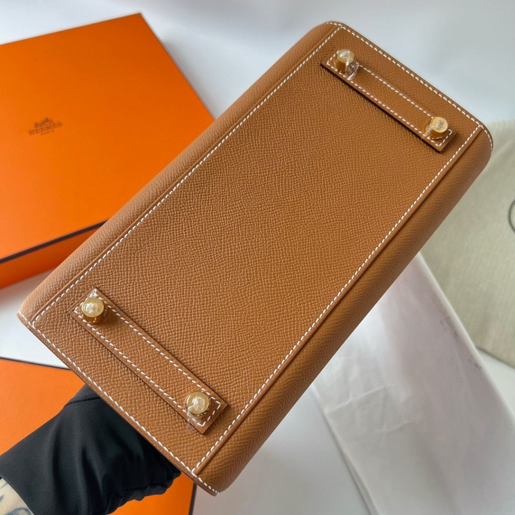 BIRKIN 25CM SELLIER EPSOM 37 GOLD/18 ETOUPE GHW