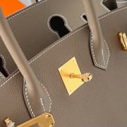 BIRKIN 30CM TAURILLON CLEMENCE 18 ETOUPE GHW