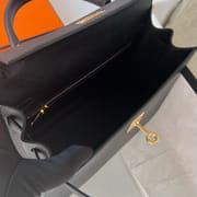 KELLY 25CM EPSOM 89 NOIR  GHW