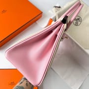 BIRKIN 25CM CHEVRE I2 NATA/3Q ROSE SAKURA BRUSHED GOLD HARDWARE