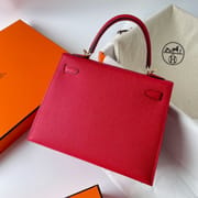 KELLY 25CM SELLIER EPSOM Q5 ROSE CASAQUE GHW