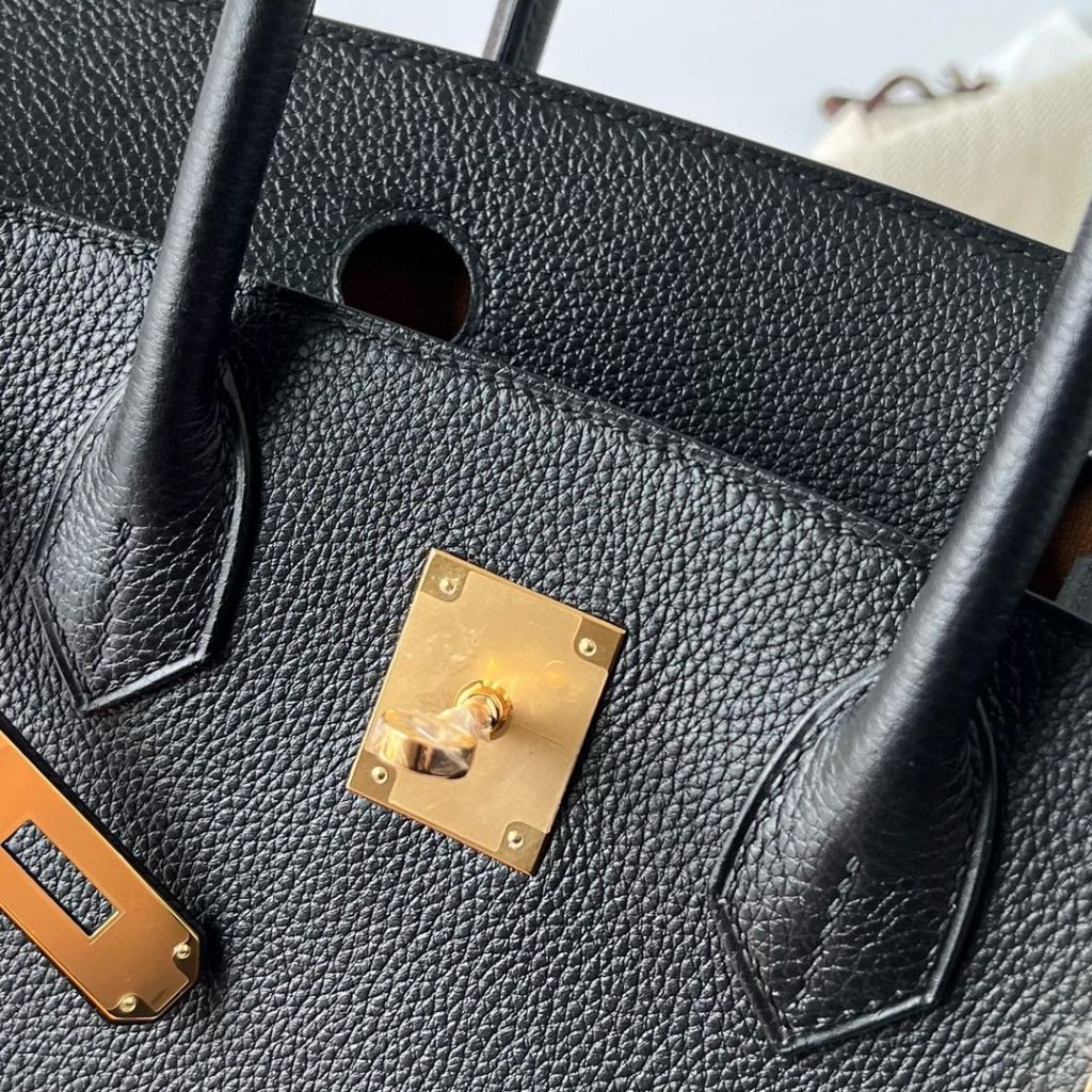 BIRKIN 30CM TAURILLON CLEMENCE 89 NOIR/37 GOLD GHW