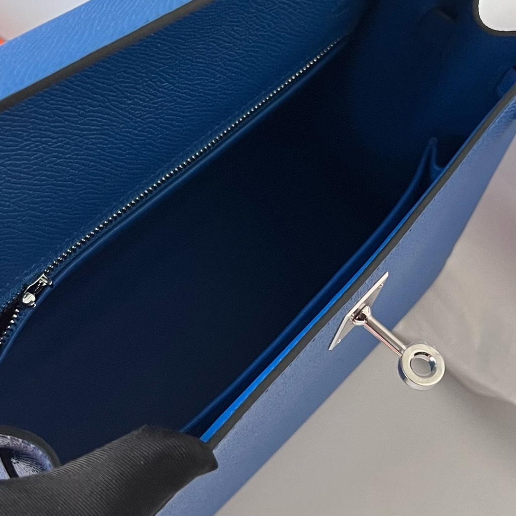 KELLY 25CM EPSOM 71 BLEU DE FRANCE PHW KELLY 25CM EPSOM 71 BLEU DE FRANCE PHW