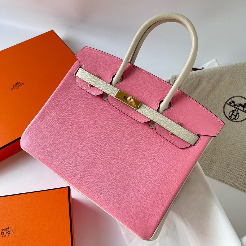 BIRKIN 30CM CHEVRE 5P PINK/10 CRAIE GHW BIRKIN 30CM CHEVRE 5P PINK/10 CRAIE GHW