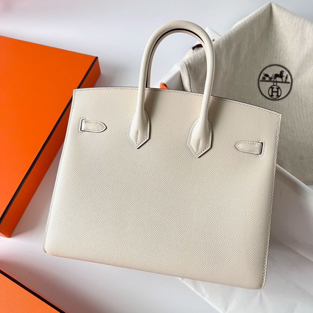 BIRKIN 25CM SELLIER EPSOM I2 NATA ROSE GOLD HARDWARE