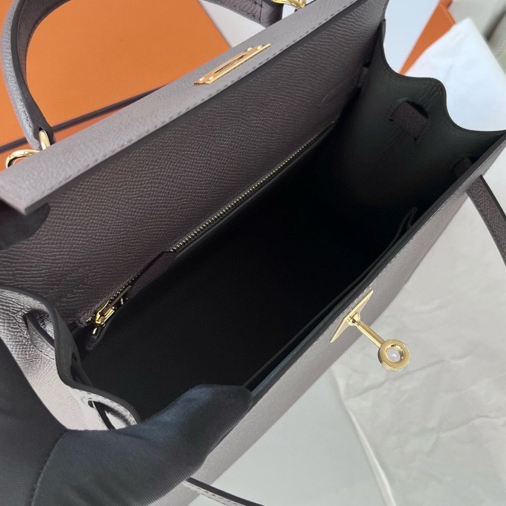 KELLY 25CM EPSOM 8F ETAIN GHW