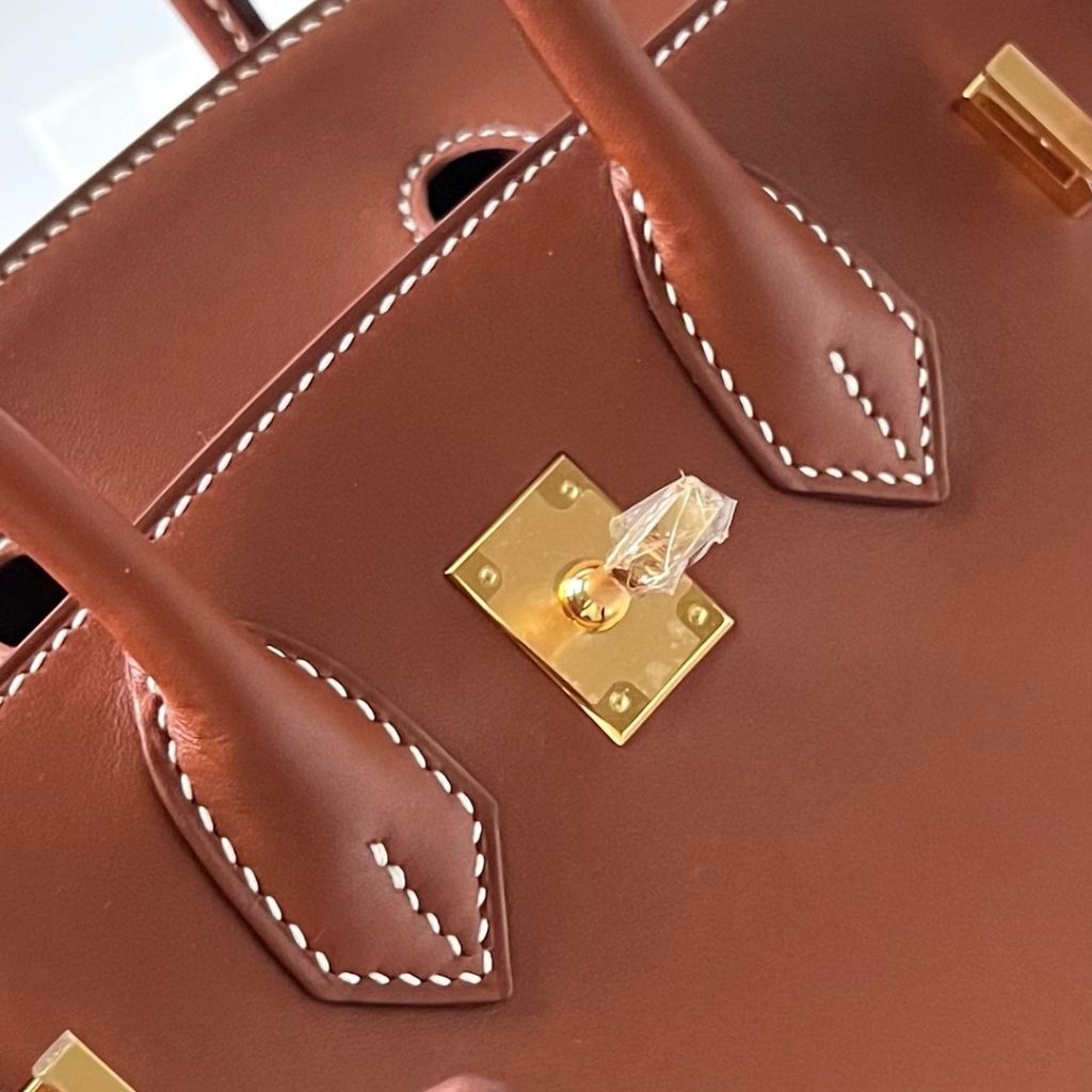 BIRKIN 25CM BARENIA NATURAL 34 FAUVE GHW