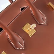 BIRKIN 25CM BARENIA NATURAL 34 FAUVE GHW