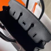 BIRKIN 25CM CHEVRE 89 NOIR PHW