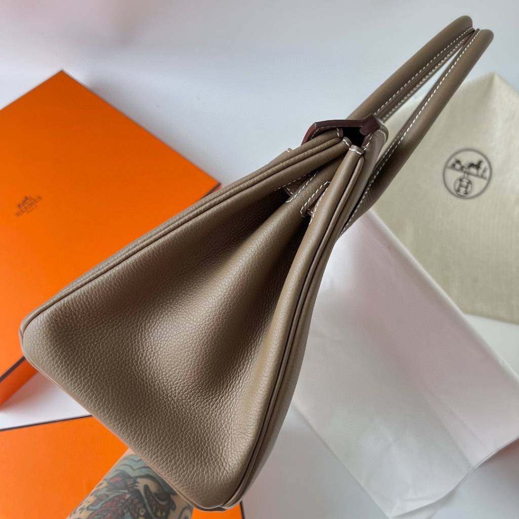 BIRKIN 30CM TAURILLON CLEMENCE 18 ETOUPE GHW
