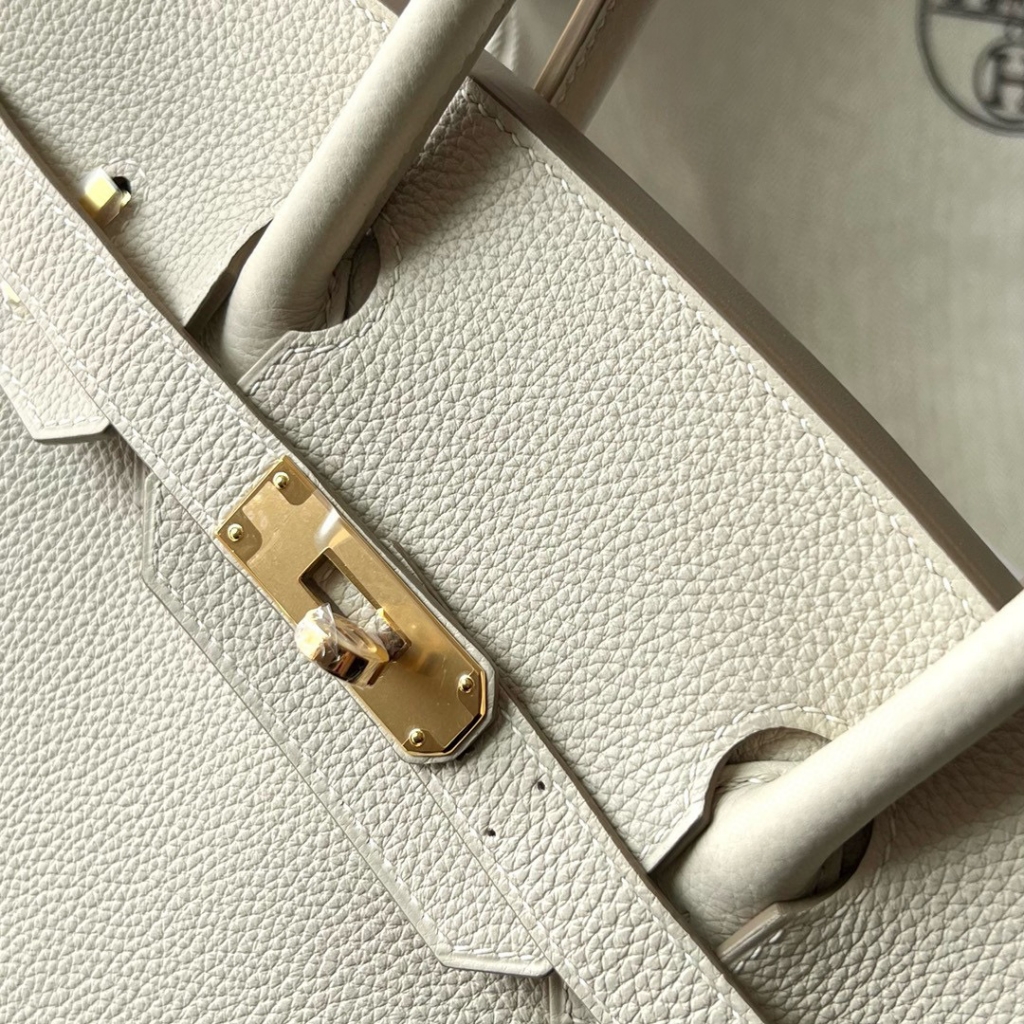 BIRKIN 30CM TAURILLON CLEMENCE 10 CRAIE GHW