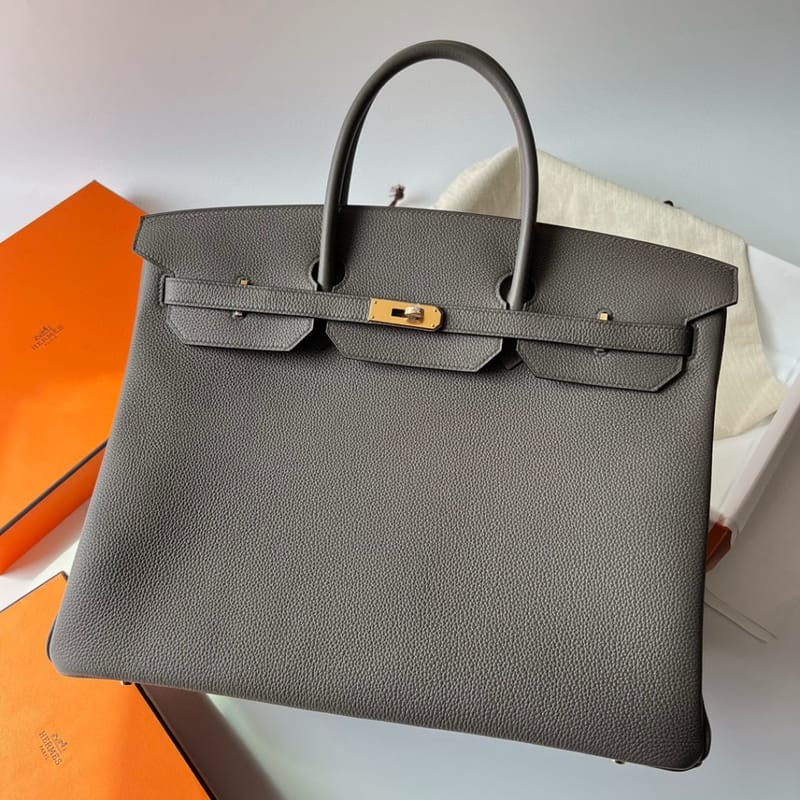 BIRKIN 40CM TAURILLON CLEMENCE 8F ETAINGHW