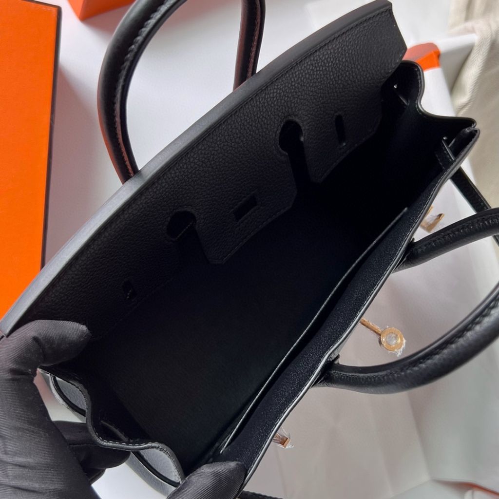 BIRKIN 25CM TAURILLON CLEMENCE 89 NOIR GHW