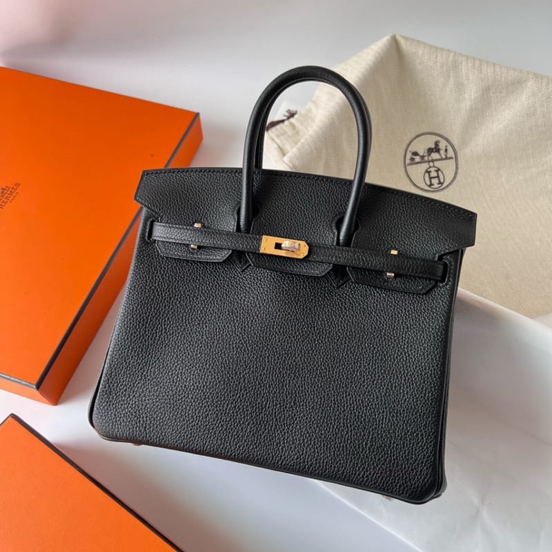 Birkin 25cm Clemence 89 Noir Ghw