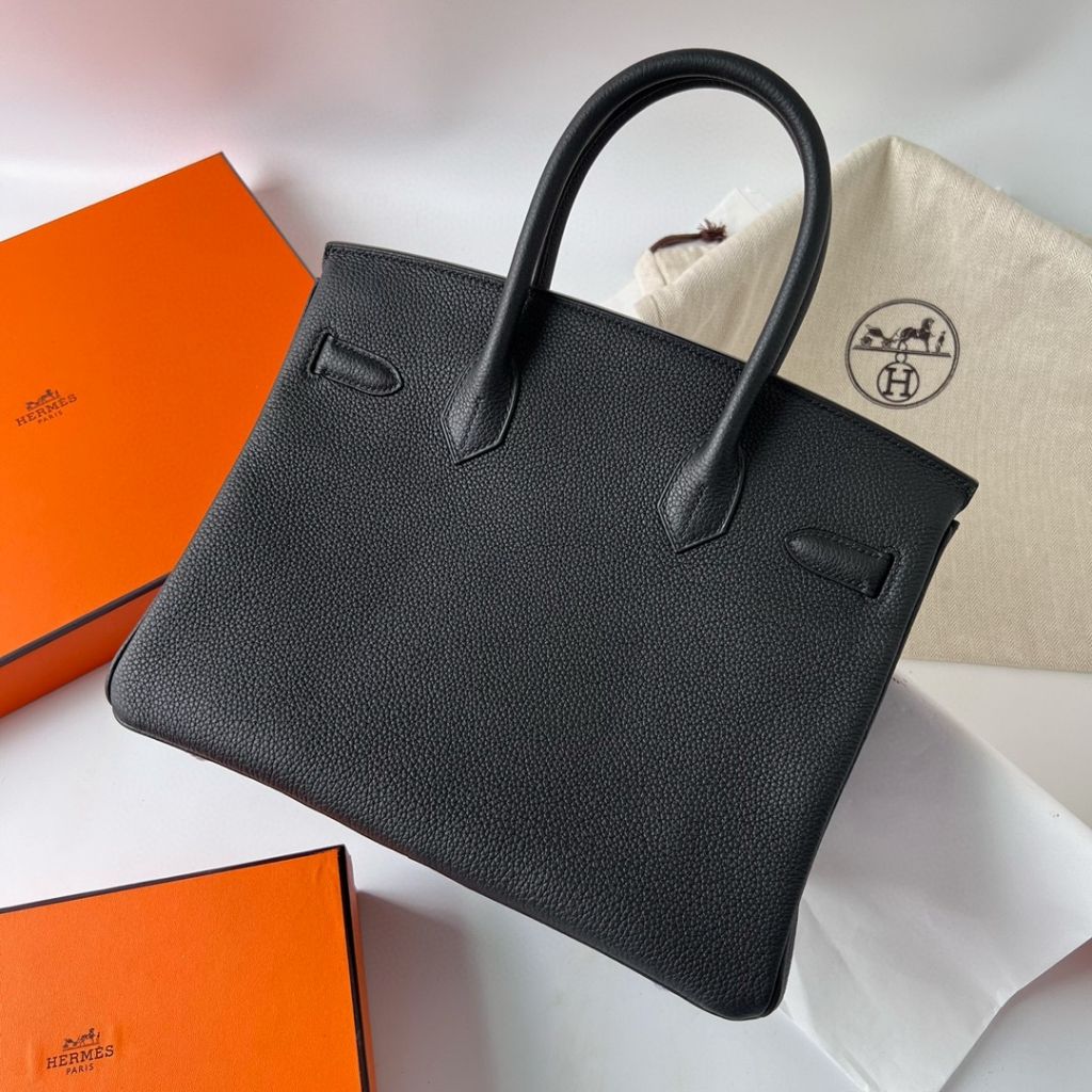 BIRKIN 30CM TAURILLON CLEMENCE 89 NOIR PHW