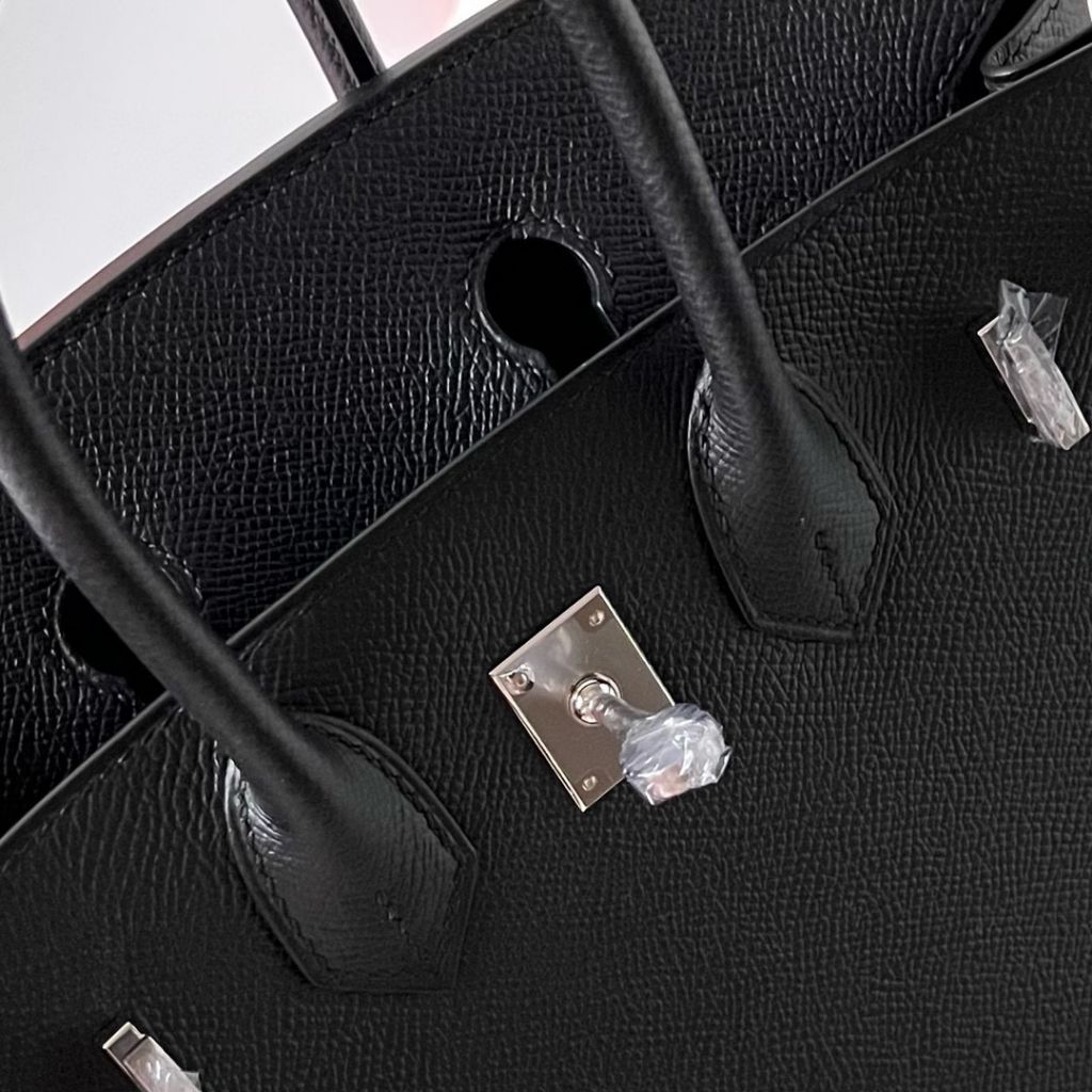 BIRKIN 25CM EPSOM 89 NOIR PHW