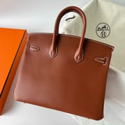 BIRKIN 25CM BARENIA NATURAL 34 FAUVE GHW