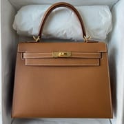 KELLY 25CM EPSOM 37 GOLD  GHW