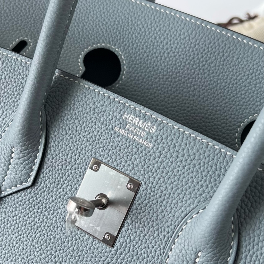 BIRKIN 35CM TAURILLON CLEMENCE J7 BLUE LIN PHW BIRKIN 35CM TAURILLON CLEMENCE J7 BLUE LIN PHW