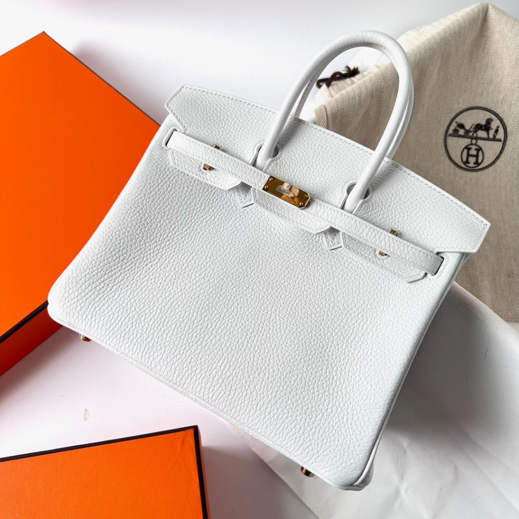 BIRKIN 25CM TAURILLON CLEMENCE 01 PURE WHITE GHW BIRKIN 25CM TAURILLON CLEMENCE 01 PURE WHITE GHW