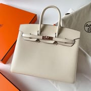 BIRKIN 25CM SELLIER EPSOM I2 NATA ROSE GOLD HARDWARE