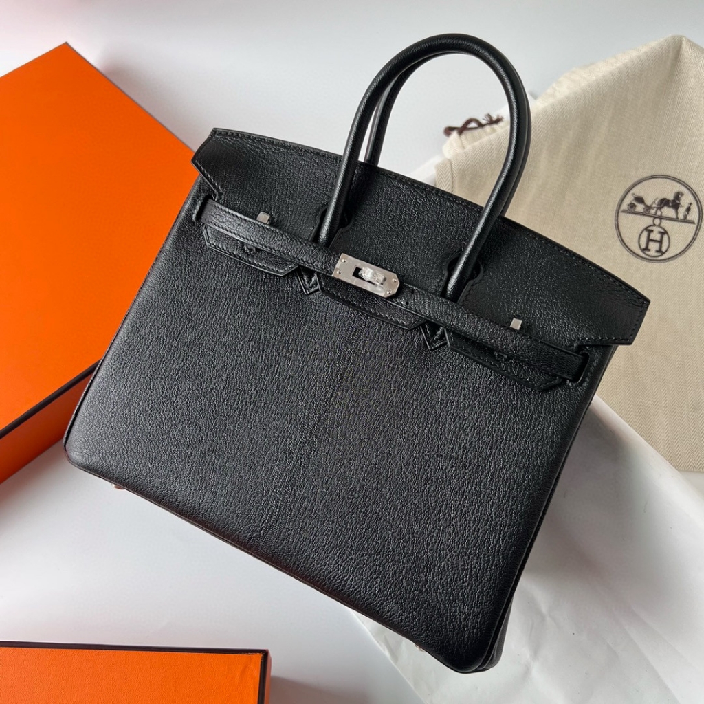 BIRKIN 25CM CHEVRE 89 NOIR PHW BIRKIN 25CM CHEVRE 89 NOIR PHW