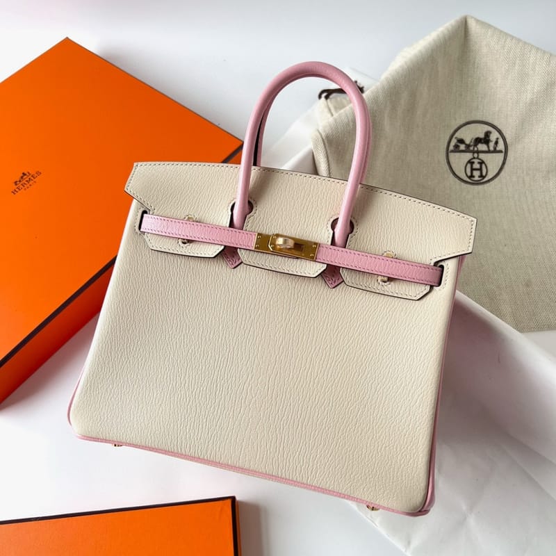 Birkin 25cm Chevre I2 Nata/3Q Rose Sakura Bghw