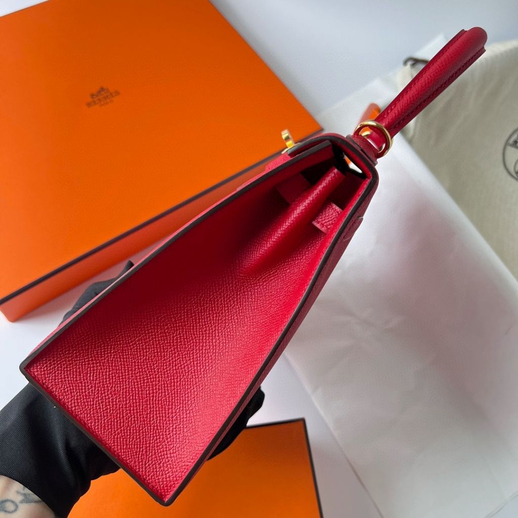 KELLY 25CM SELLIER EPSOM Q5 ROSE CASAQUE GHW