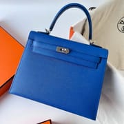 KELLY 25CM EPSOM 71 BLEU DE FRANCE  PHW