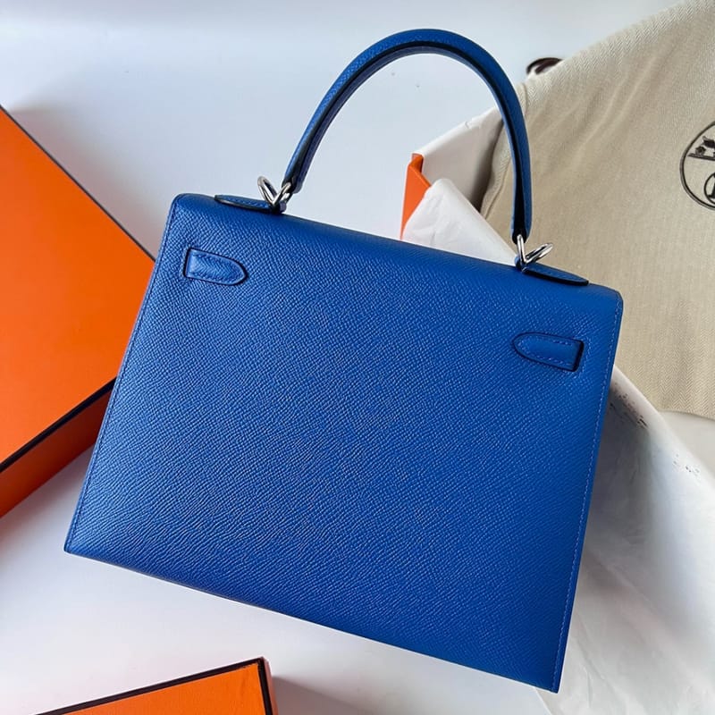 KELLY 25CM EPSOM 71 BLEU DE FRANCE  PHW
