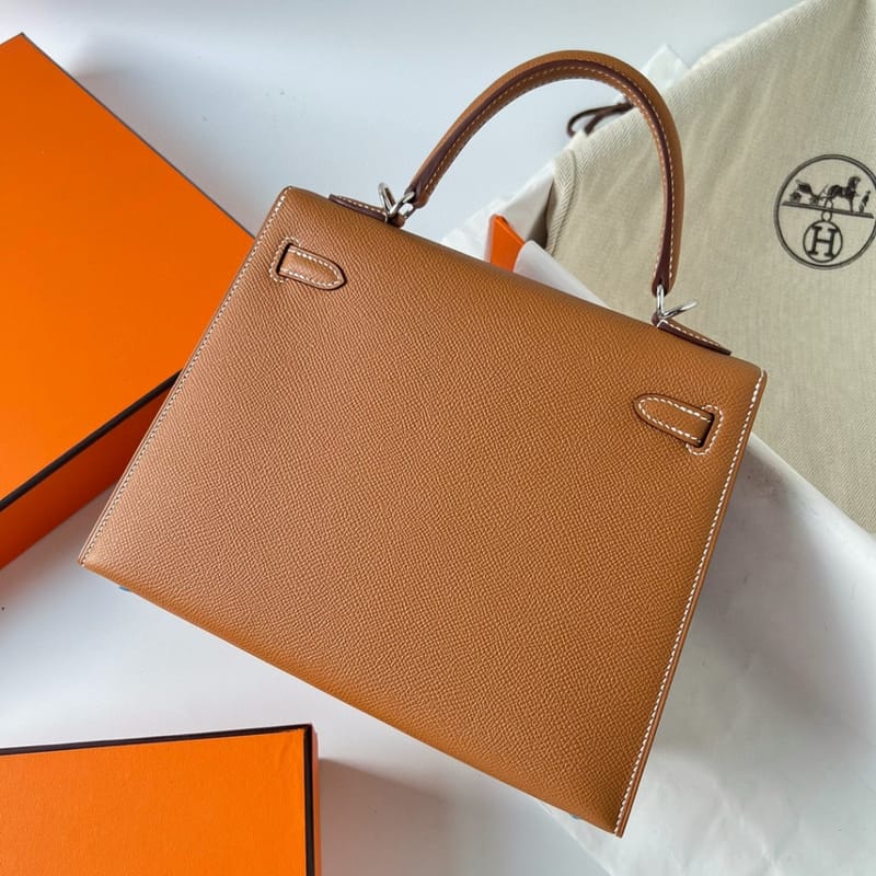 KELLY 25CM SELLIER EPSOM 37 GOLD PHW