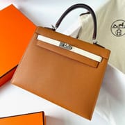 KELLY 25CM SELLIER EPSOM 37 GOLD/I2 NATE/89 NOIR PHW