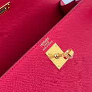 KELLY 25CM SELLIER EPSOM I6 ROSE EXTREME GHW