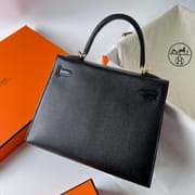 KELLY 25CM CHEVRE 89 NOIR GHW
