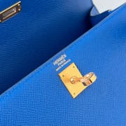 KELLY 25CM EPSOM 71 BLEU DE FRANCE GHW
