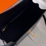 KELLY 25CM CHEVRE 89 NOIR GHW