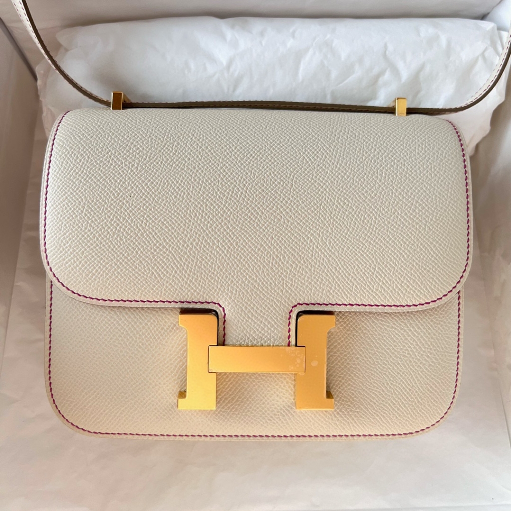 CONSTANCE 18CM EPSOM 10 CRAIE/L3 ROSE POUPRE GHW