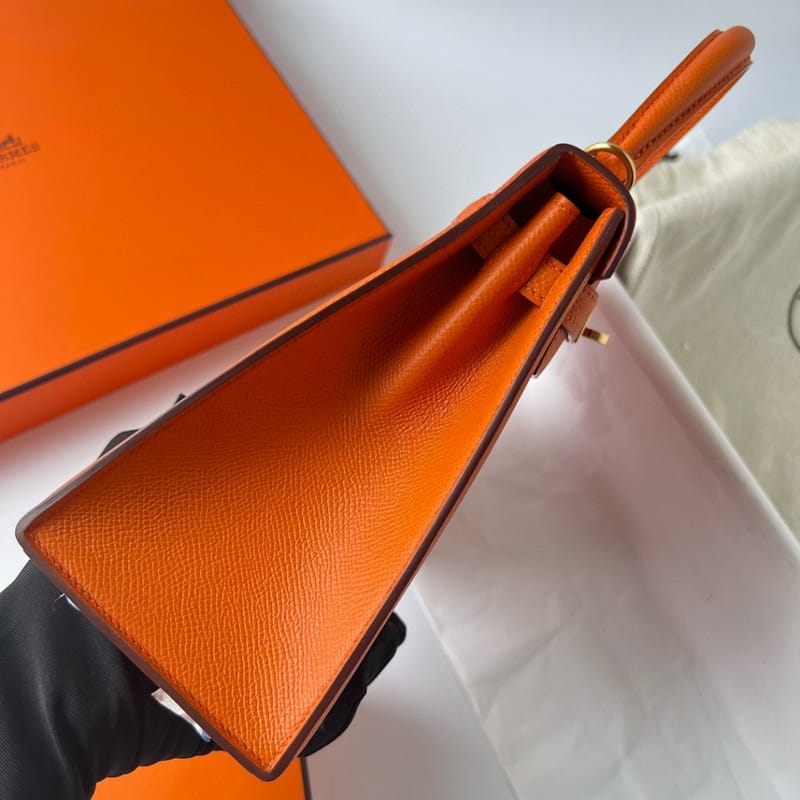 KELLY 25CM EPSOM 93 ORANGE GHW