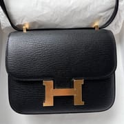 CONSTANCE 18CM CHEVRE 89 NOIR GHW