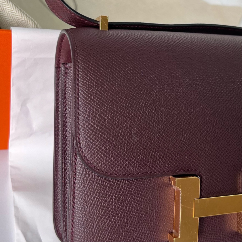 CONSTANCE 18CM EPSOM 0G ROUGE SELLIER GHW