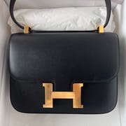 CONSTANCE 24CM EPSOM 镜子款 89 NOIR GHW