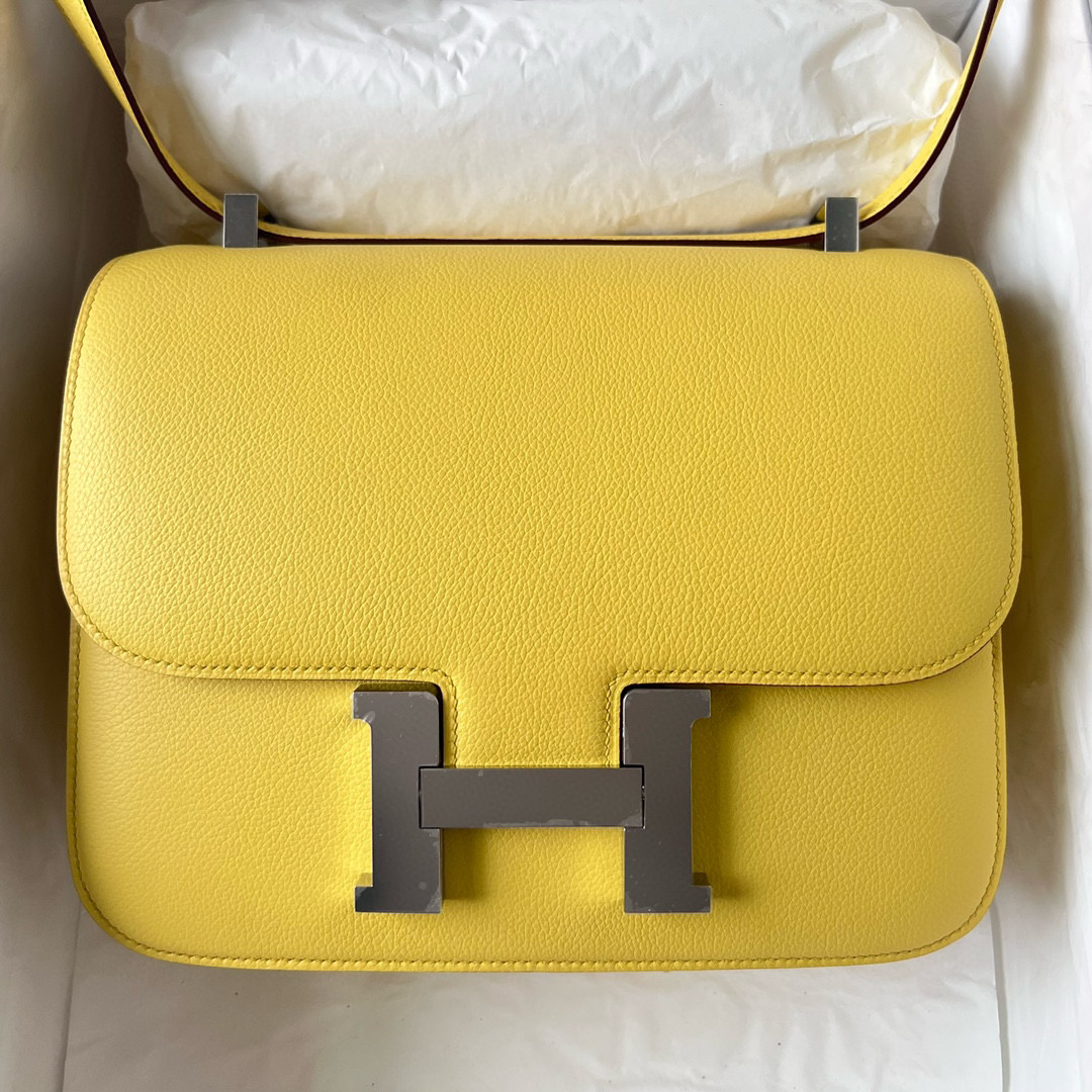 CONSTANCE 24CM EVERCOLOR 9O JAUNE DE NAPLES SILVER HARDWARE