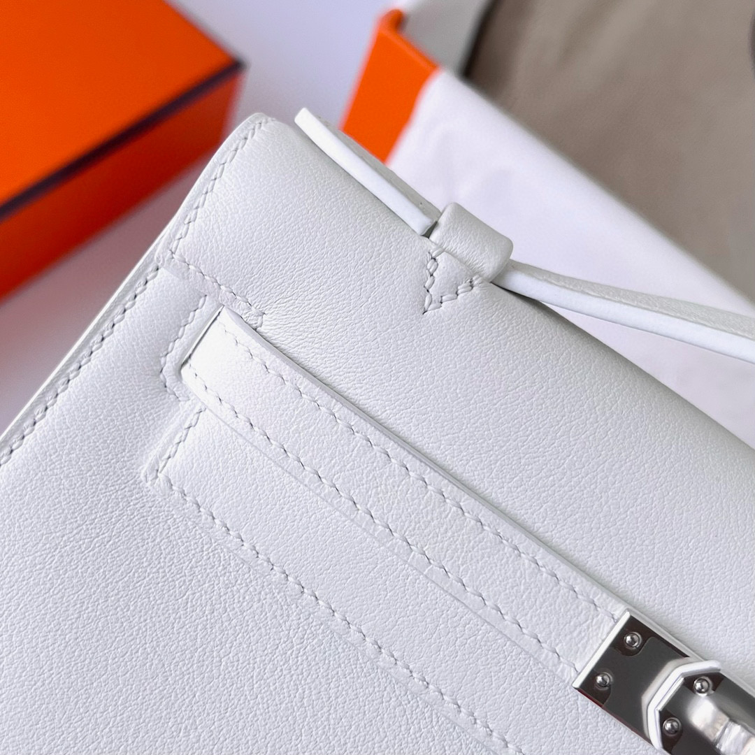 KELLY POCHETTE SWIFT 01 WHITE PHW